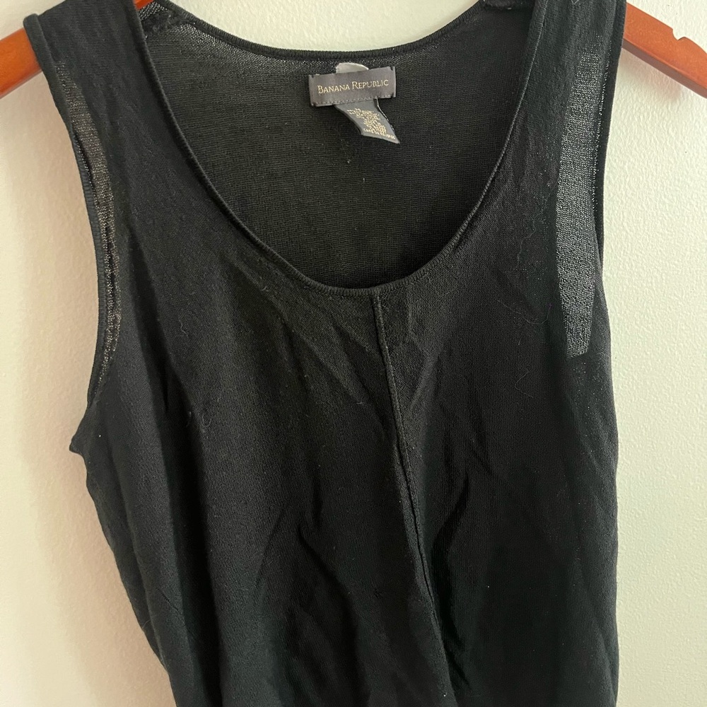 Banana Republic Black Sleeveless Top